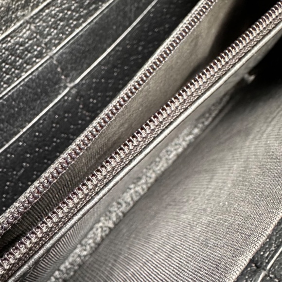 Genuine Gucci Web Ophidia black leather zip around wallet organizer - Picture 12 of 16